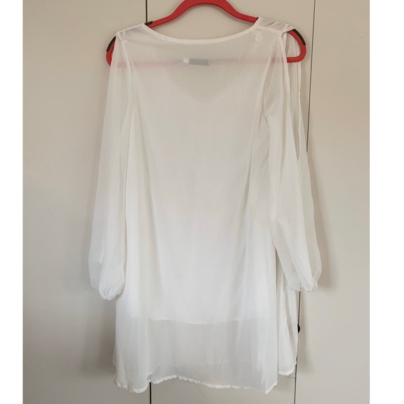 NWOT ROMWE White Chiffon Minidress - Picture 5 of 16